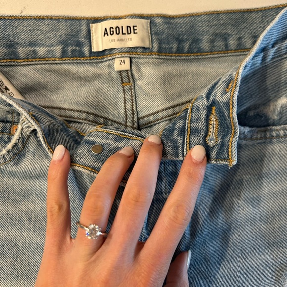 Agolde Parker Vintage Cut Off shorts size 24 - Picture 2 of 3